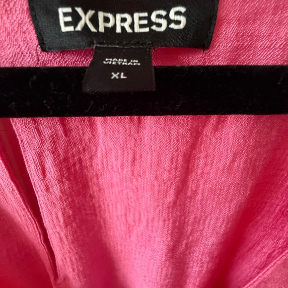 Express Pink Ruched Ruffled Sundress - Picture 2 of 3
